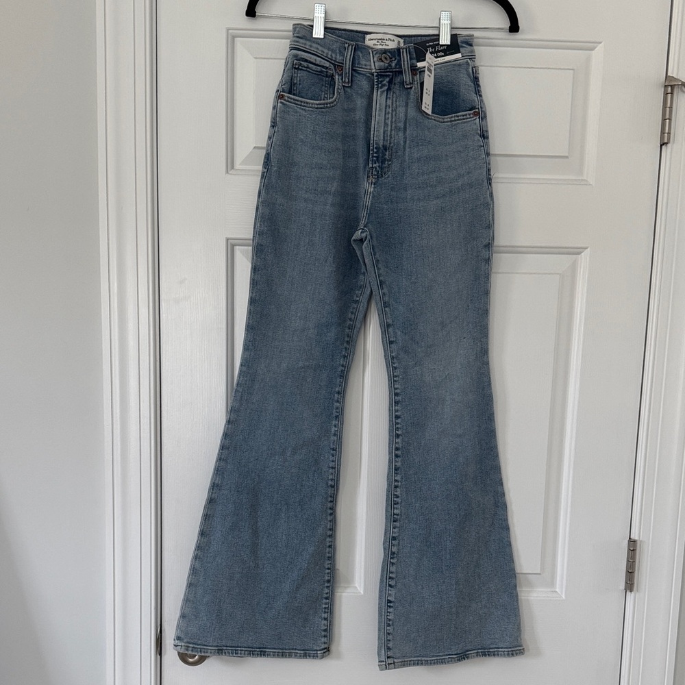 Abercrombie & Fitch Blue Wide Leg Jeans